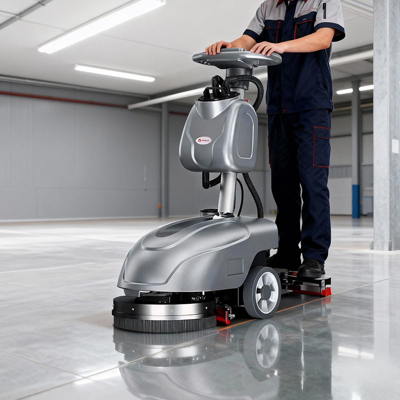 油污克星实测：扬子YZ-X1手推式洗地机车间清洁能力深度解析